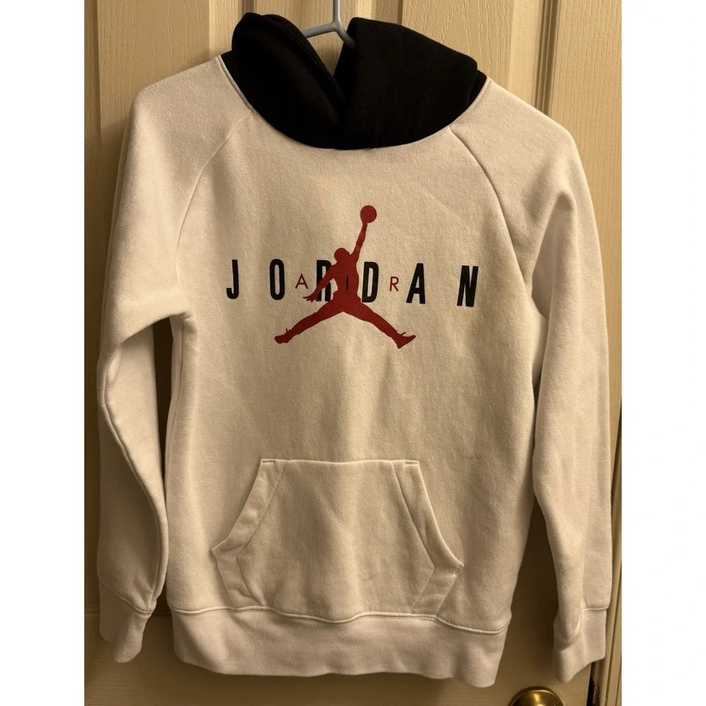 Nike Air Jordan hoodie‎ (Youth XL) White/black/red